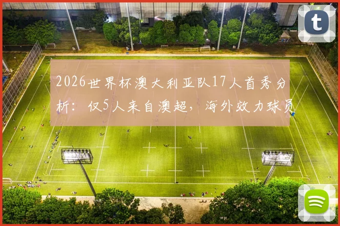 2026世界杯澳大利亚队17人首秀分析:仅5人来自澳超,海外效力球员成绝对主力,附详细球员名单与数据解读